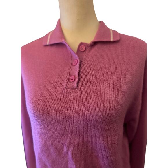 Divided H&M Collared Sweater, Pink, Size Small - Picture 2 of 5